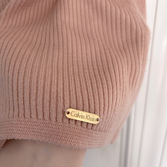 Calvin Klein Women's Pink Knit Ribbed Sleeveless Top - Picture 3 of 5